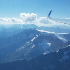 Flugwegposition um 14:36:51: Aufgenommen in der Nähe von 39030 Gemeinde Ahrntal, Südtirol, Italien in 3601 Meter
